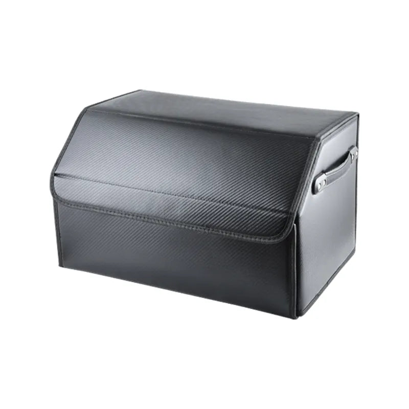 Customizable Detachable Folding Leather Car Trunk Organizer - Spacious Storage Solution - Delicate Leather