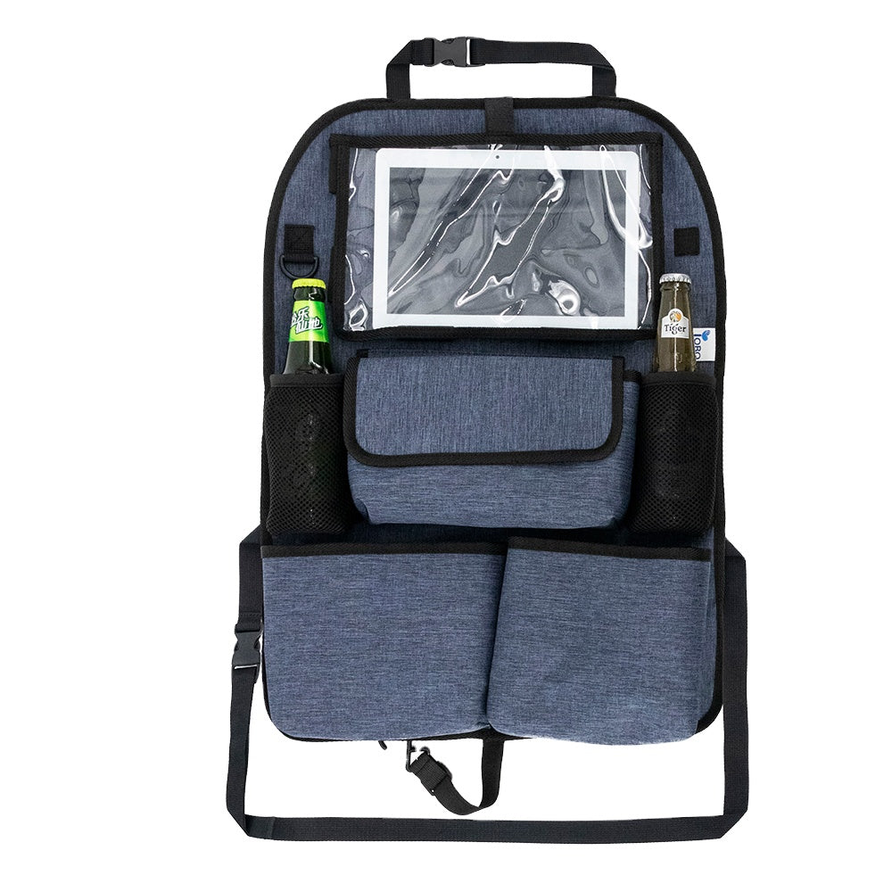 Factory Custom Waterproof Durable Grocery Storage Bag - Car Seat Storage Box and Backseat Organizer with Tray, Custom Fit For Your Cars, Car Accessories - Delicate Leather