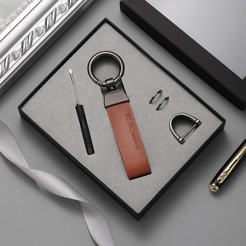 High Quality Colorful Blank Keychain - Customizable PU Leather Car Key Ring