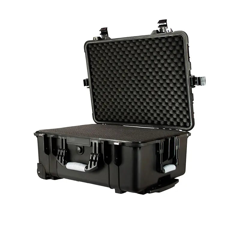 Durable Heavy-Duty Rolling Trolley Tool Case: Pelican 1560 Luggage Storage Box with Foam and Wheels - Delicate Leather