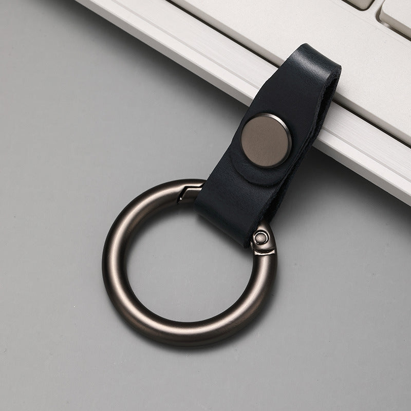 High Quality Colorful Blank Keychain - Customizable PU Leather Car Key Ring