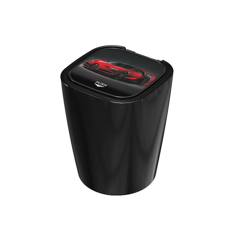New Design Portable Smart Creative Aluminum Diamond Car Bling Cup Holder with LED Light Smoking Ashtray with Lighter - Delicate Leather