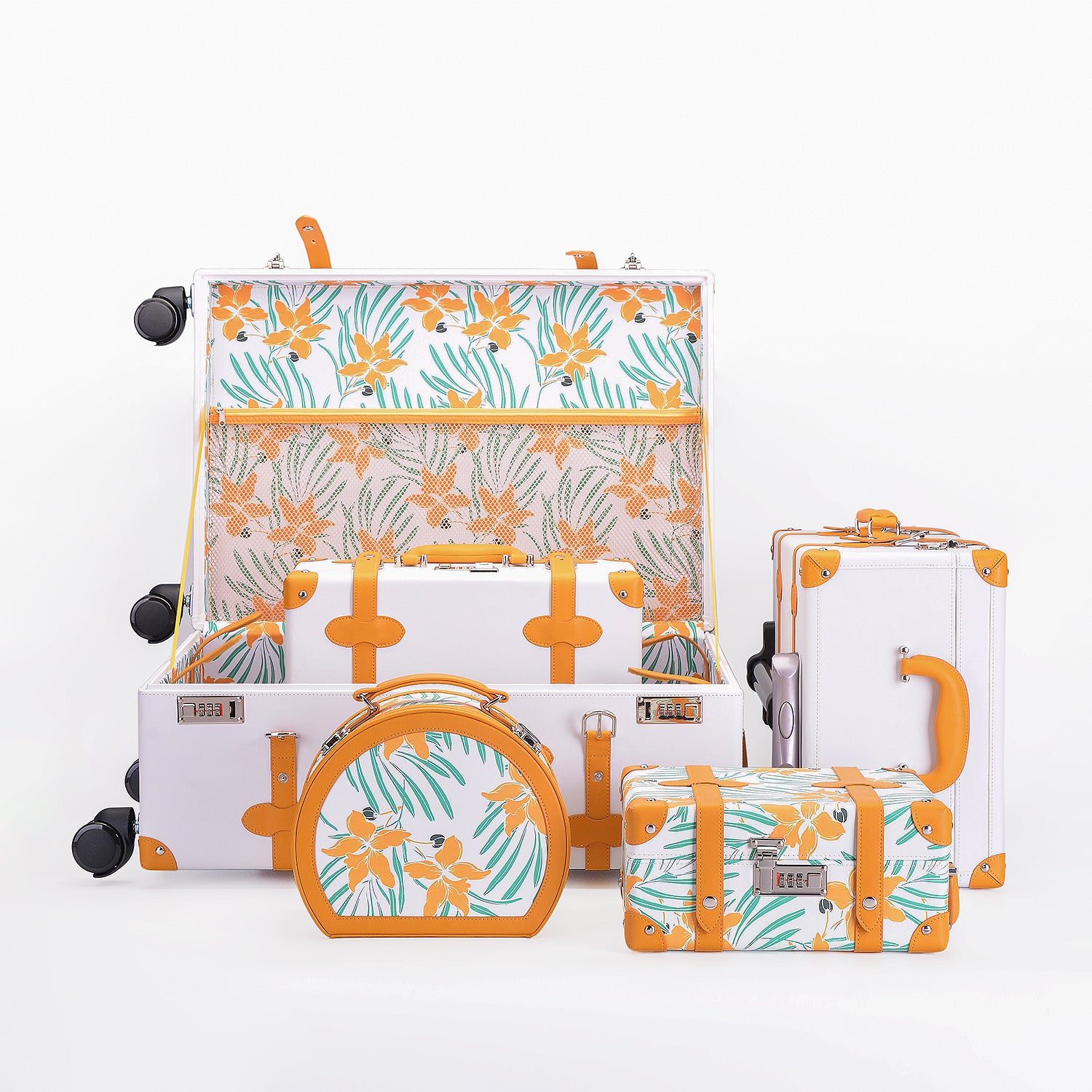 High-End Luxury Custom PU Leather Paper Cardboard Suitcase Box