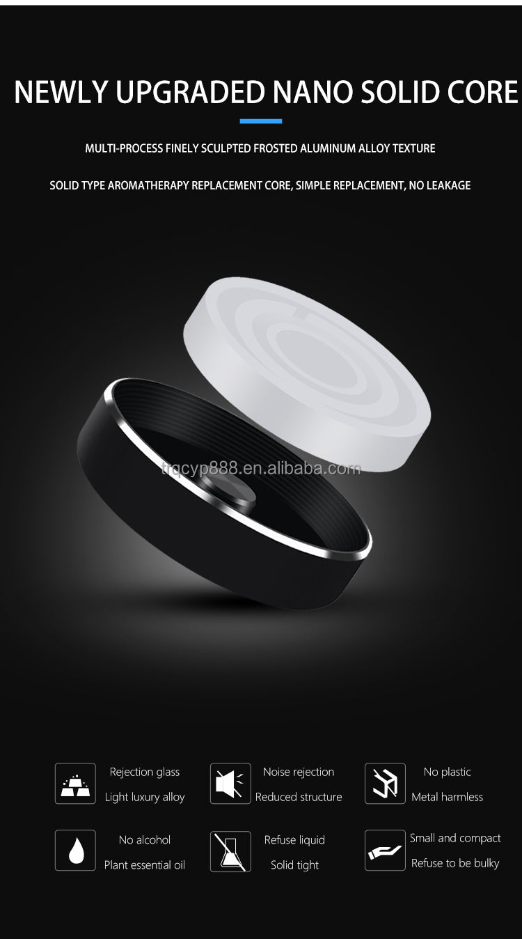 Car Aromatherapy Decoration - Vehicle Essential Oil Solid Balm Perfume Portable Air Freshener Diffuser - Delicate Leather