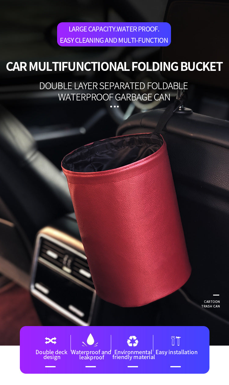 Factory Direct Sale Car Seat Back Garbage Organizer - Delicate Leather