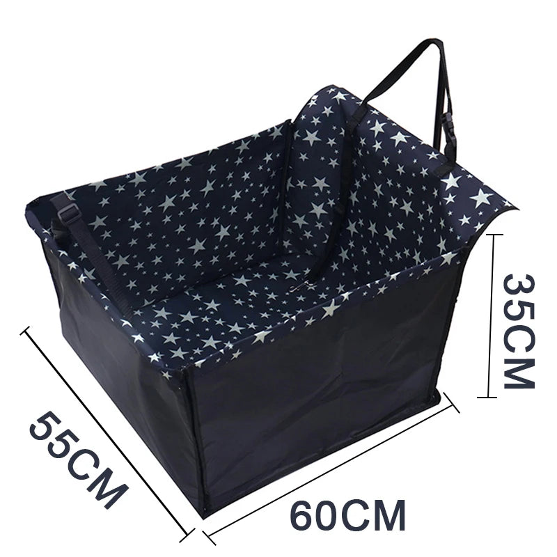 New Seat Cover for Pet Transport - Car Seat Cover, Folding Travel Bag, Waterproof Fabric Pet Transport Basket - Delicate Leather