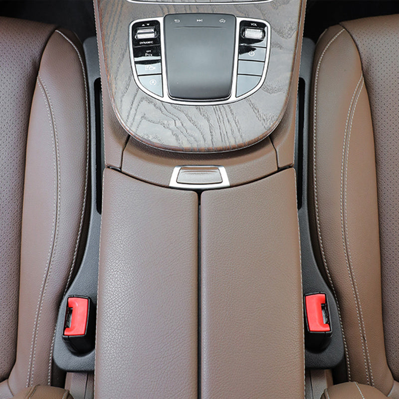 Pack of 2 Universal Car Seat Gap Filler Pads - Leak-Proof Organizer Strips for SUVs to Prevent Items from Falling, Custom For All Cars - Delicate Leather