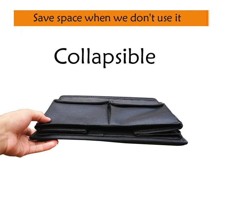 Tailored Car Trunk Organizer: Personalized Storage Solution for Car Rear Seat Storage - Delicate Leather