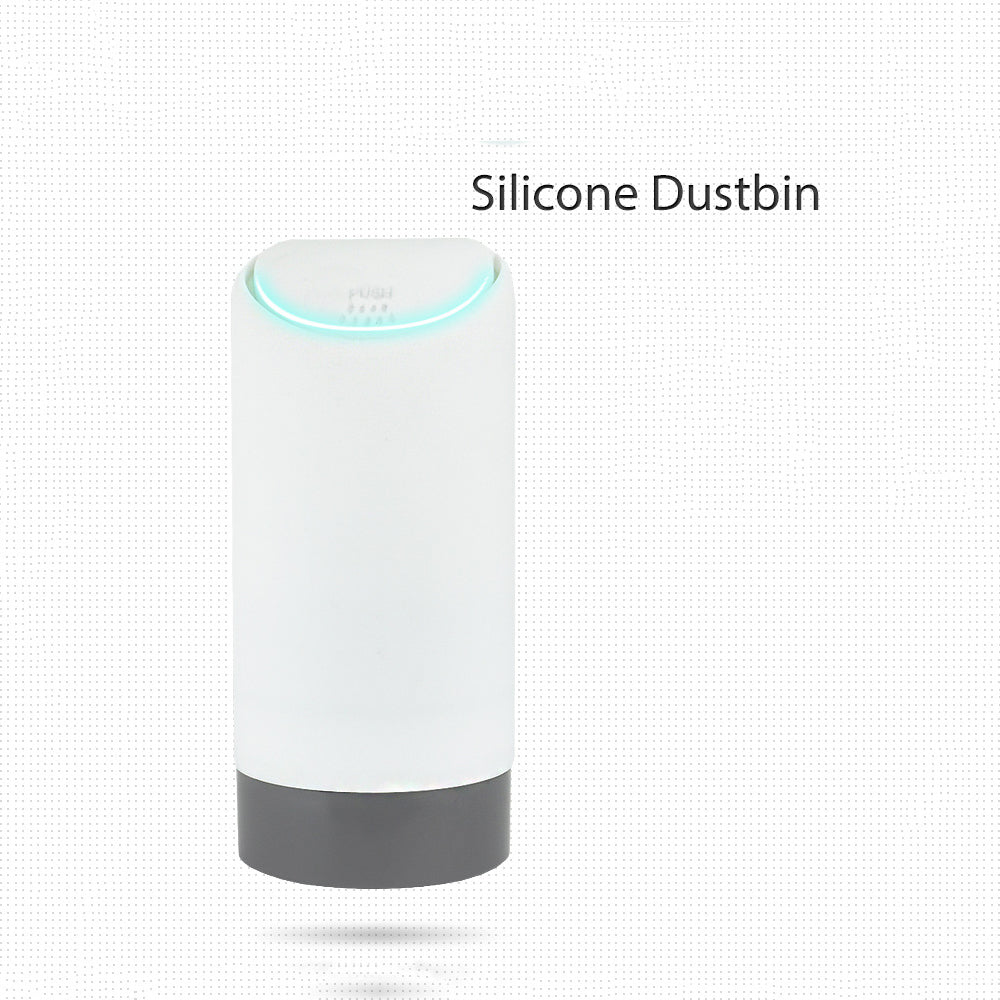 Premium Quality New Arrival Black Plastic Car Cup Holder Trash Can with Lid - Delicate Leather