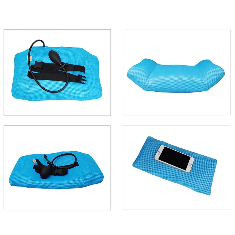 1Pcs BYEPAIN Portable Inflatable Lumbar Support Cushion/ Massage Pillow for Travel Office Car Camping to Wais Back Pain Relief
