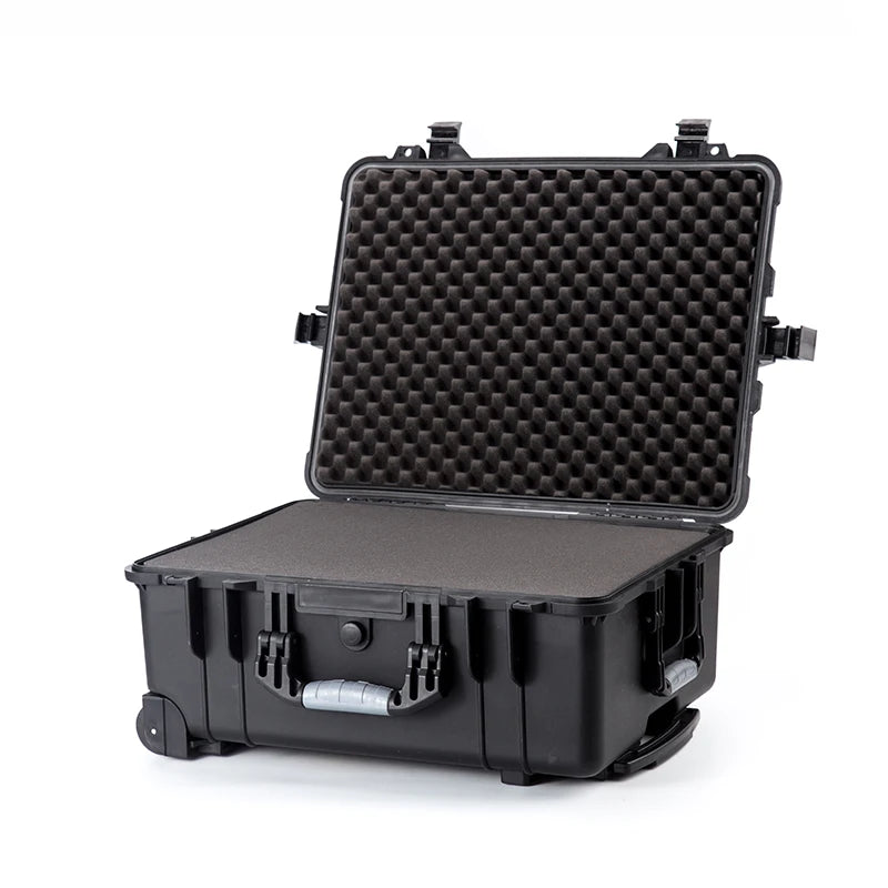 Durable Heavy-Duty Rolling Trolley Tool Case: Pelican 1560 Luggage Storage Box with Foam and Wheels - Delicate Leather