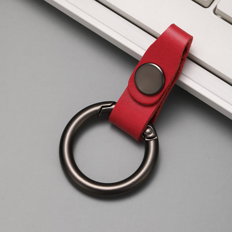 High Quality Colorful Blank Keychain - Customizable PU Leather Car Key Ring