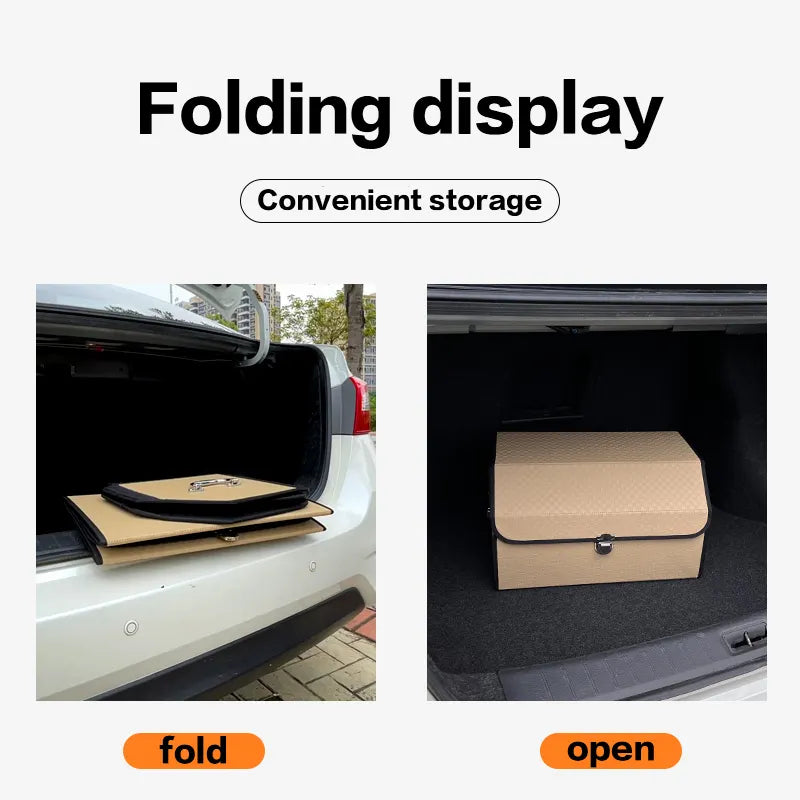 Premium PU Leather Foldable Storage Box - Stylish and Functional - Delicate Leather