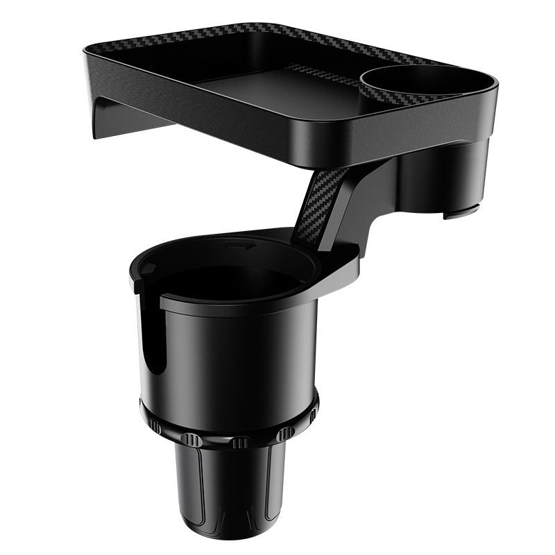 NEW 360° Rotating Adjustable Car Drink Cup Holder with Tray - Multifunctional Storage Car Cup Mount Holder Expander - Delicate Leather