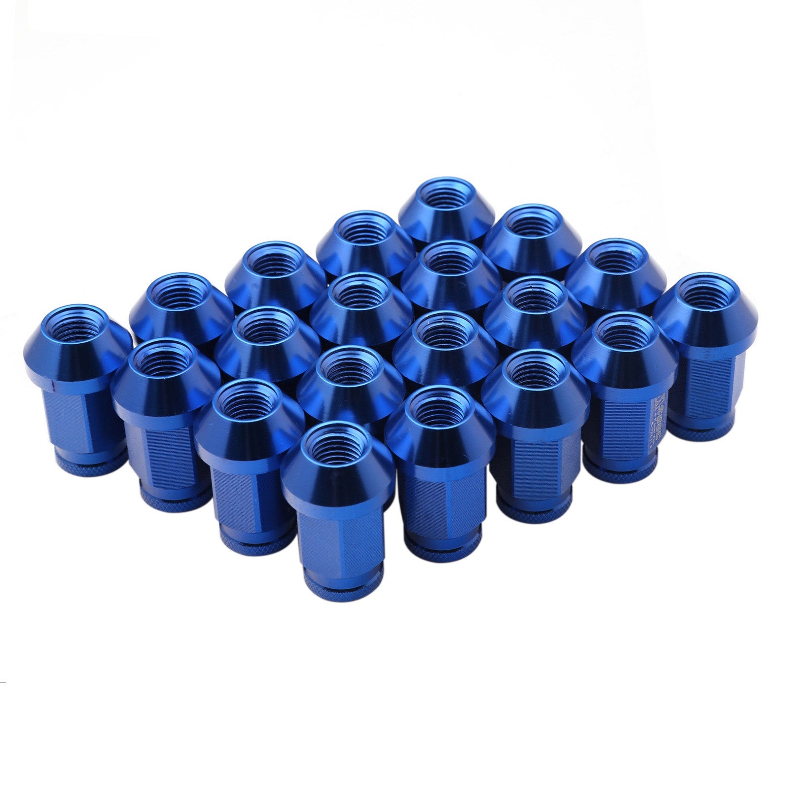 20pcs Racing Aluminium Alloy Car Wheel Lug Nuts - Ultra-Lightweight, High Strength, M12X1.5 and M12X1.25 - Delicate Leather