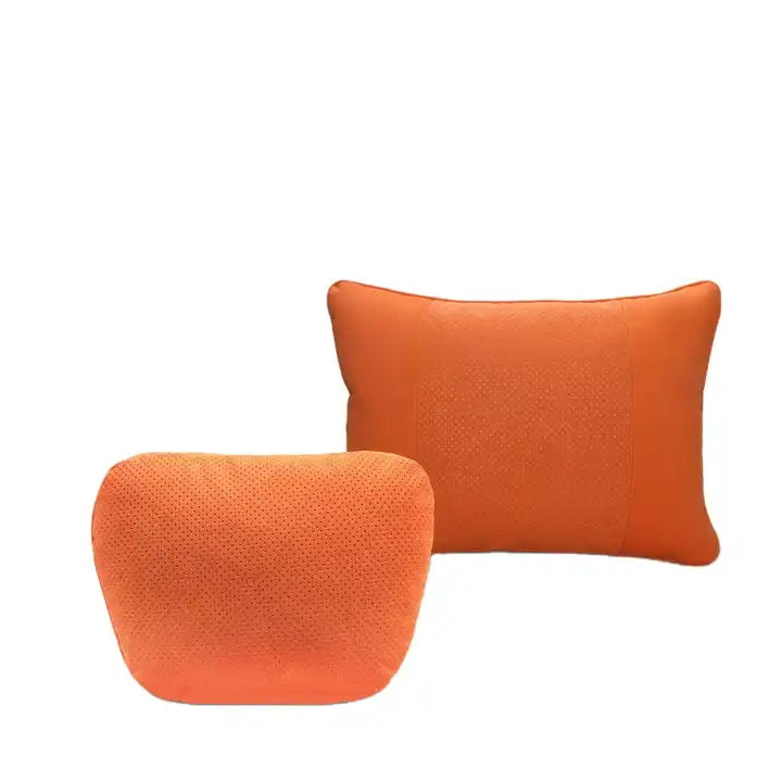 Enhance Your Driving Comfort with the Universal Car Seat Pillow: Soft and Luxurious Space Leather for Neck Support - Delicate Leather