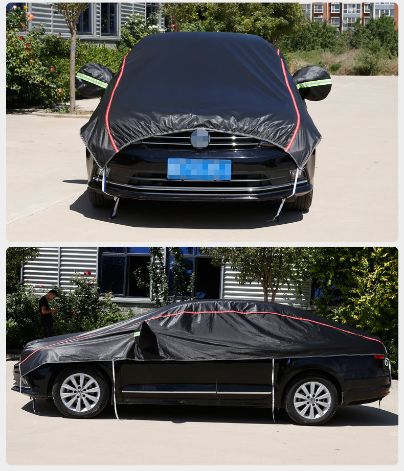 Car Clothing Half Cover - Rain Protection, Sun Protection, Heat Insulation - Delicate Leather