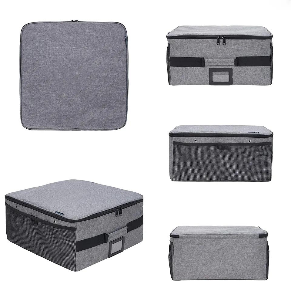 Collapsible Leather Cargo Storage Box - Car Back Seat Golf Trunk Organizer - Delicate Leather