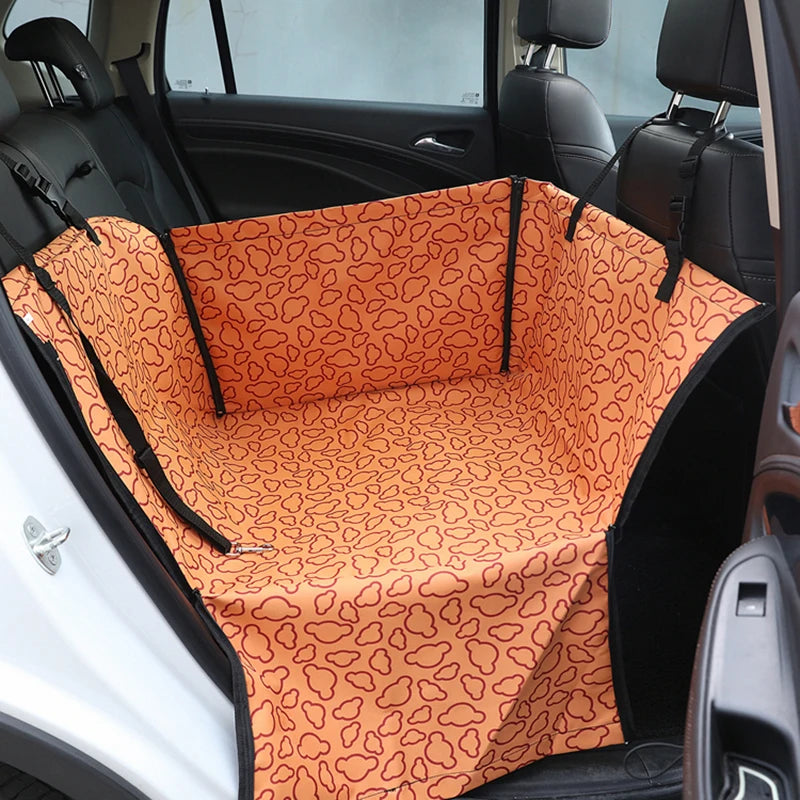 New Seat Cover for Pet Transport - Car Seat Cover, Folding Travel Bag, Waterproof Fabric Pet Transport Basket - Delicate Leather