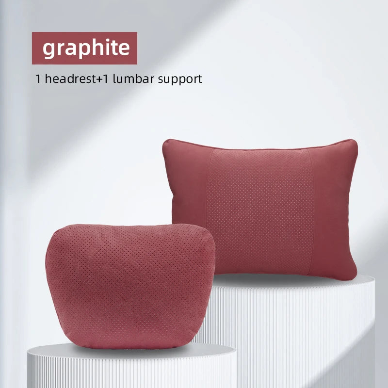 Enhance Your Driving Comfort with the Universal Car Seat Pillow: Soft and Luxurious Space Leather for Neck Support - Delicate Leather