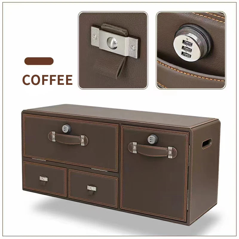 Premium Leather Collapsible Car Cargo Box - Organize Your Trunk with Style - Delicate Leather