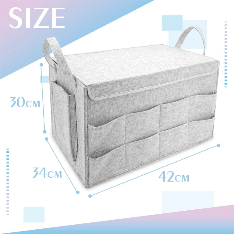 Foldable Large Car Trunk Organizer with Rear Compartment and Protective Cover - Delicate Leather