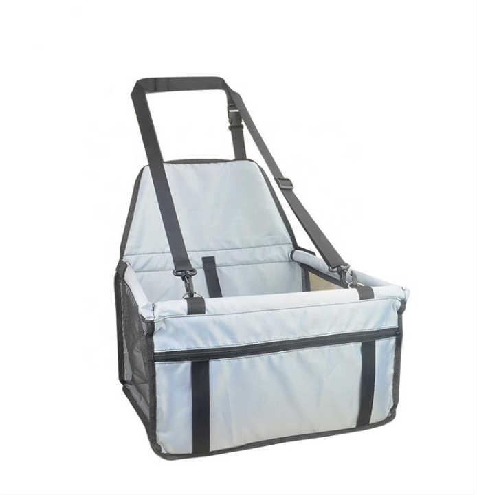 Customized Logo Folding Front Cover Bag Pet Hammock Dog Booster Seat Car Seat - Delicate Leather