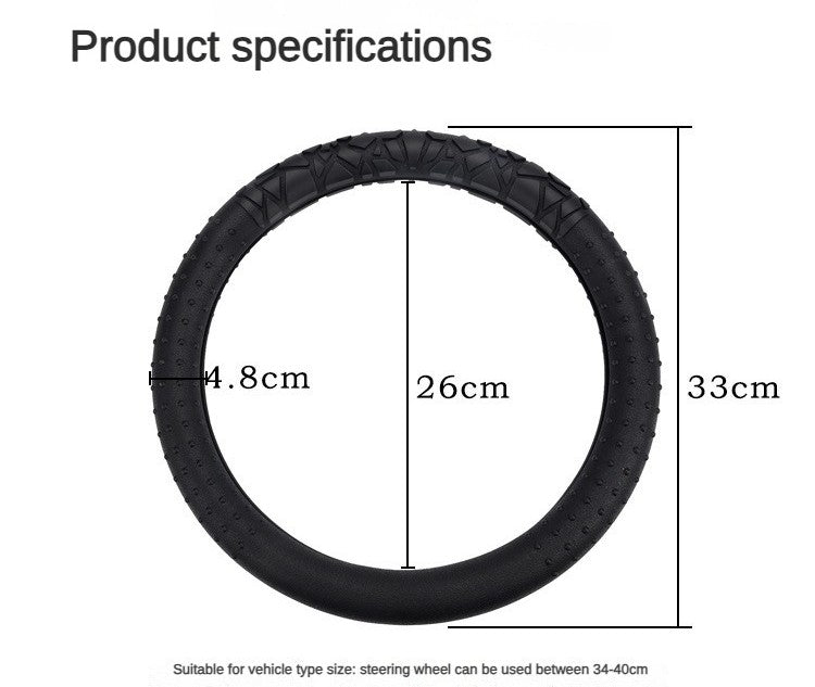 Custom Logo 13-16 Inch Round D Shape Universal Anti-Slip Silicone Colorful Sport Car Steering Wheel Cover