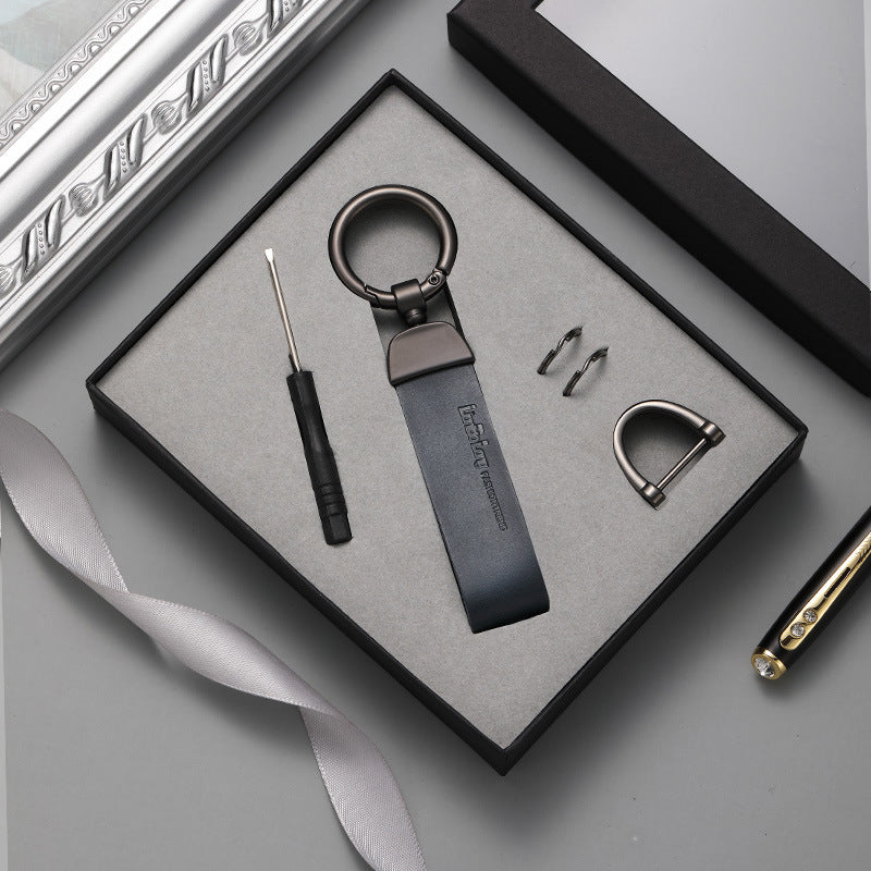High Quality Colorful Blank Keychain - Customizable PU Leather Car Key Ring