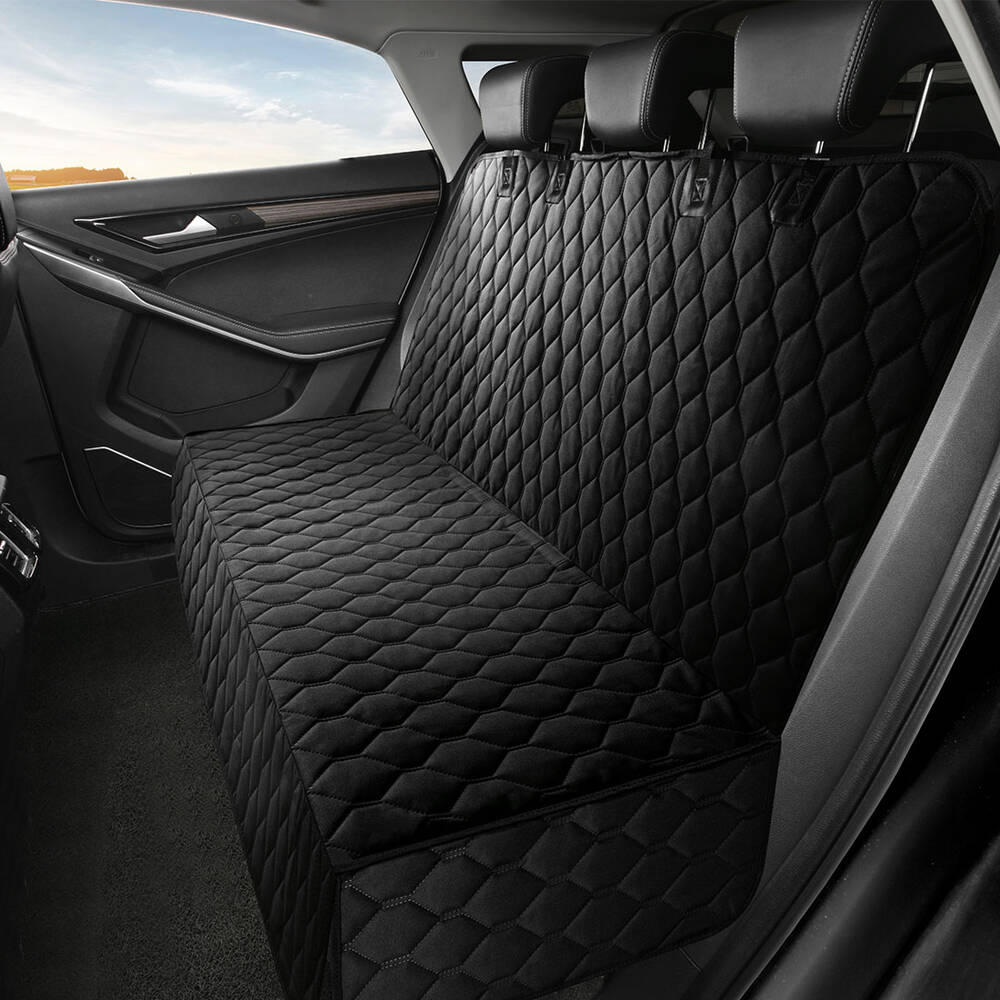 Dog Car Seat Cover for Back Seat - Premium Edition, Waterproof, Protects from Scratches - Delicate Leather