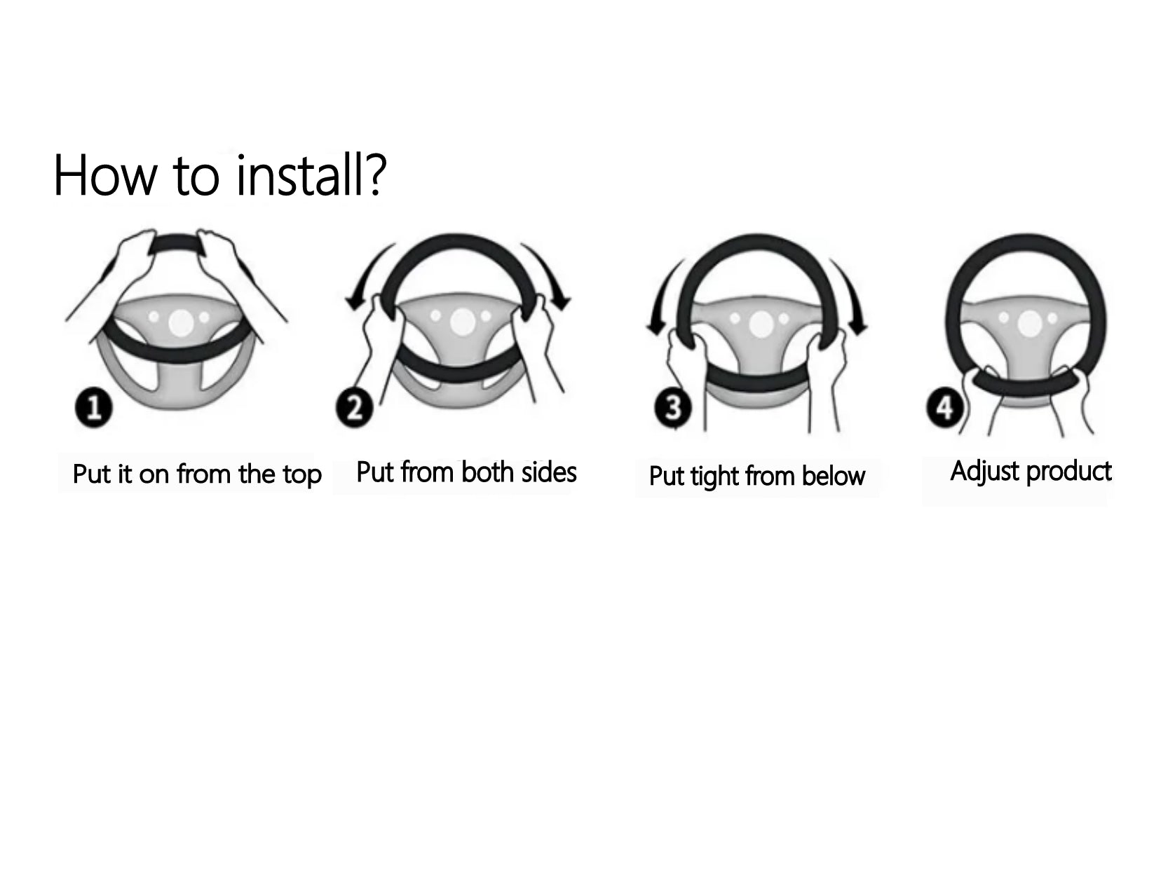 Bling Bling Crystal Warm Plush With Diamond Car Steering Wheel Cover for Girls - Delicate Leather