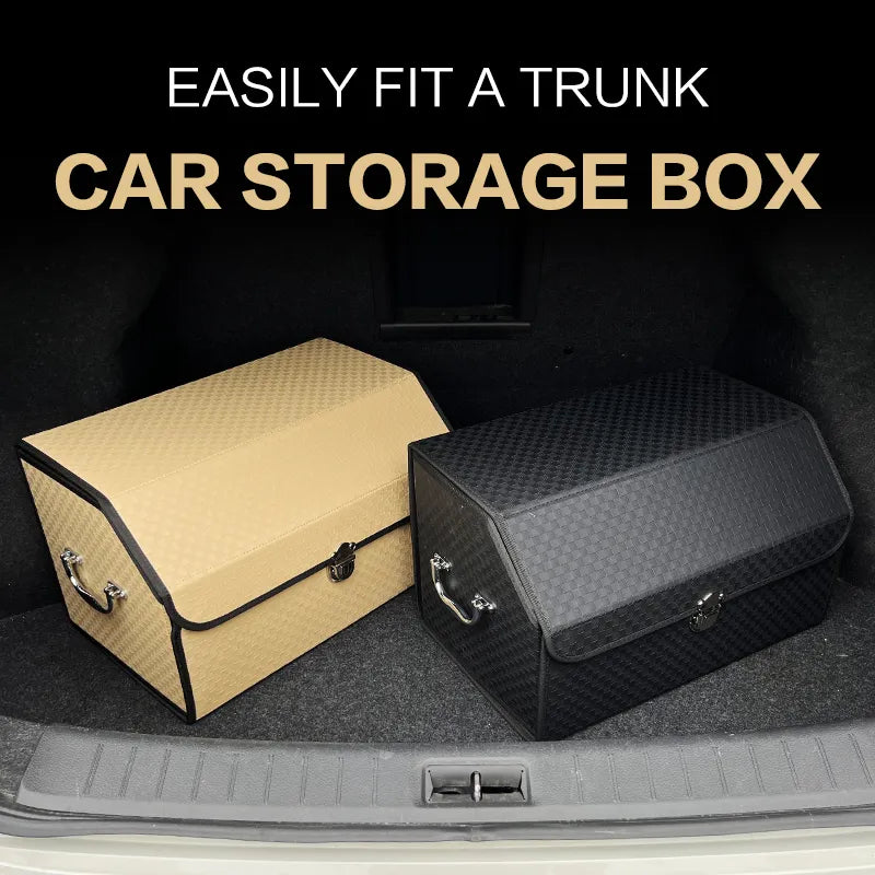 Premium PU Leather Foldable Storage Box - Stylish and Functional - Delicate Leather