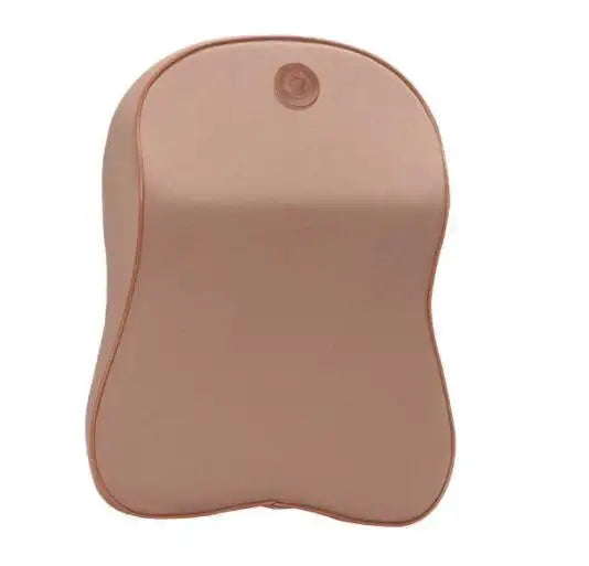 3D Memory Foam Car Neck Pillow with PU Leather Seat Cushion: Universal Lumbar Back Support for Enhanced Comfort and Auto Accessories - Delicate Leather