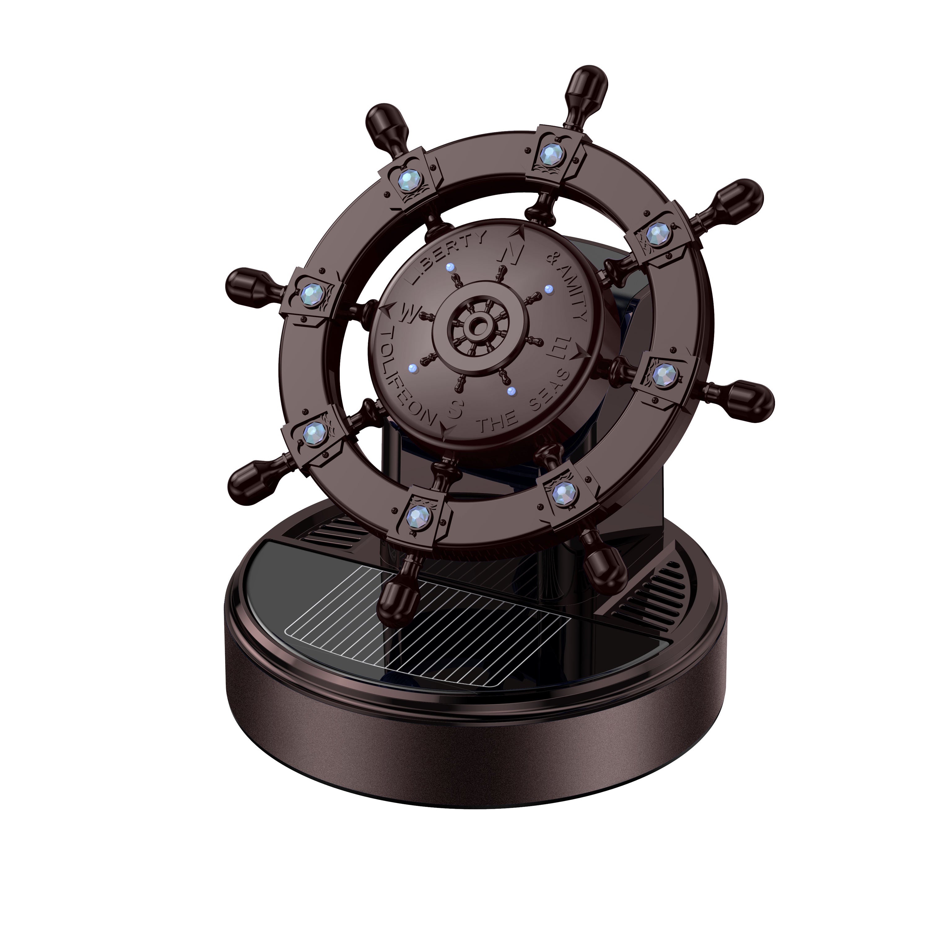 Auto Lüfterfrischer Solar Perfume Organic Odor Car Air Freshener - Delicate Leather