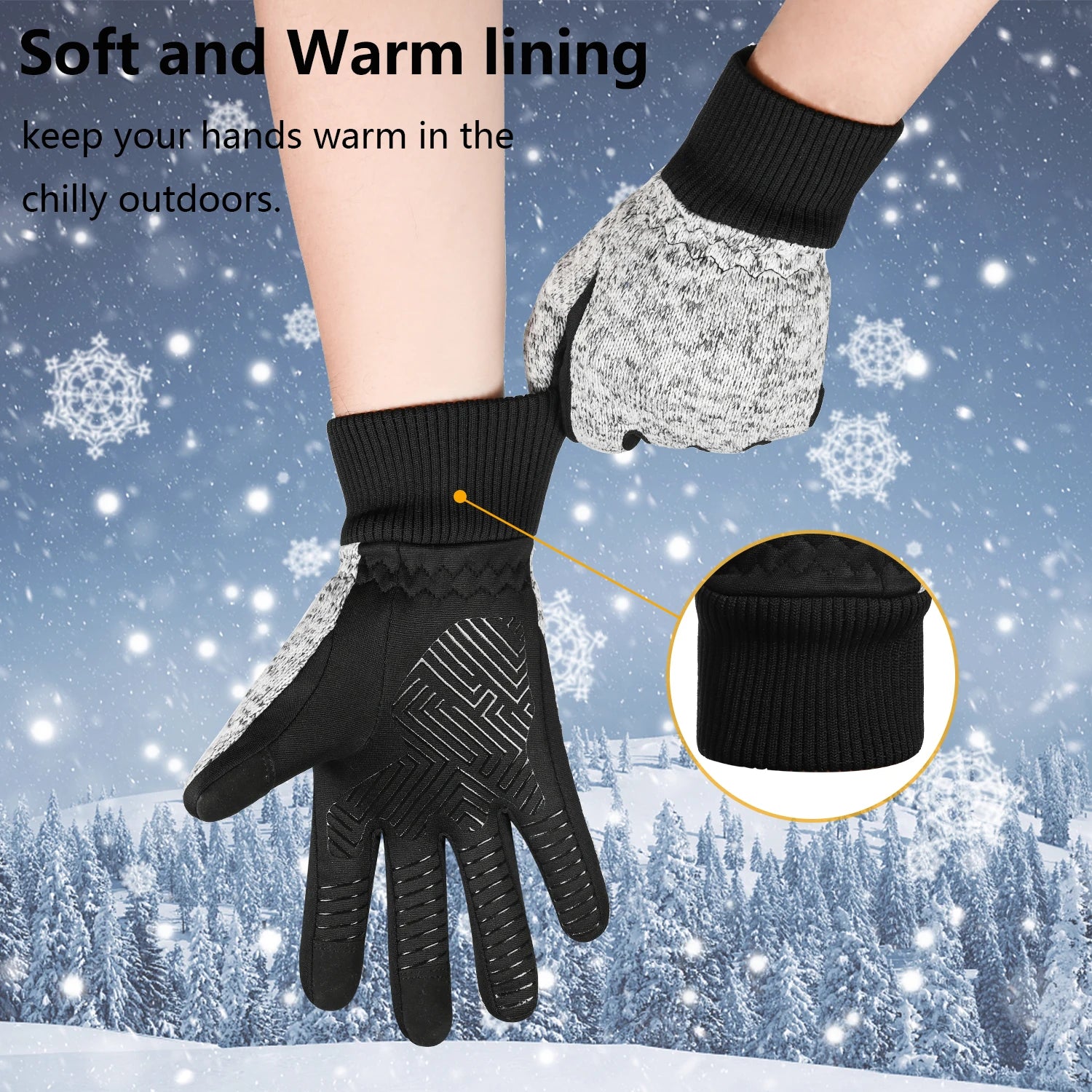 -10℃ Winter Gloves 3M Thinsulate Warm Thermal Touchscreen Bike Gloves