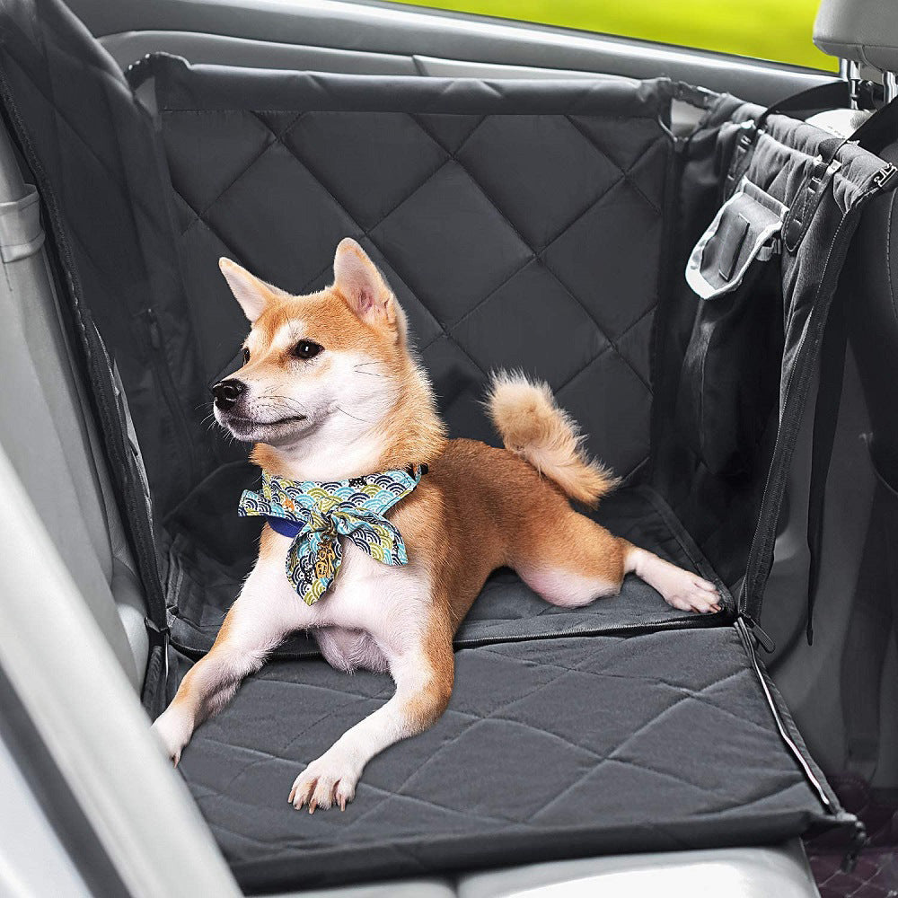 Popular Car Dog Pad Waterproof Rear Seat Cushion Pet Travel Dog Car Stereoscopic Seat Cover - Delicate Leather