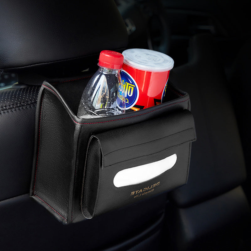High-Quality Car Seat Back Headrest Organizer Storage Box