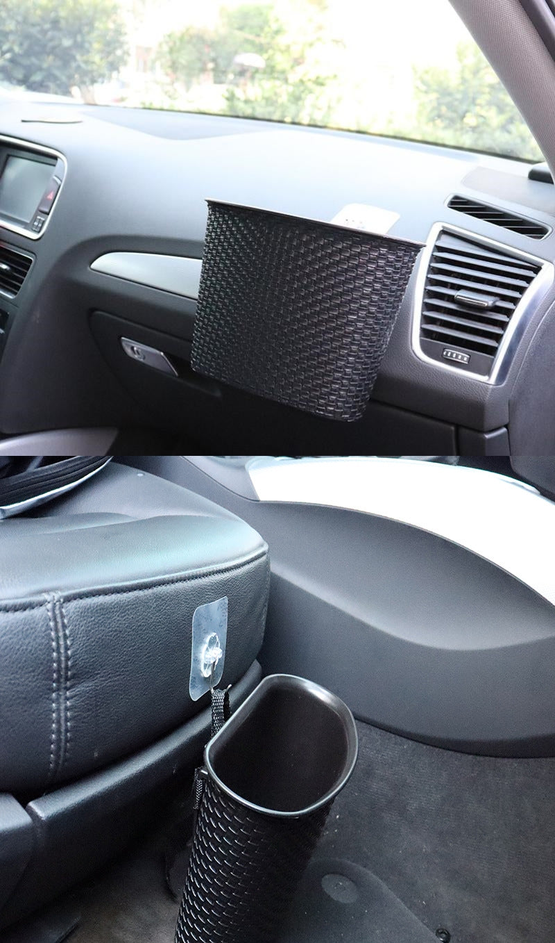 Bulk Stock Auto Interior Accessories - Vehicle Seat Storage Trash Box - Delicate Leather