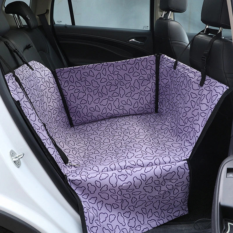 New Seat Cover for Pet Transport - Car Seat Cover, Folding Travel Bag, Waterproof Fabric Pet Transport Basket - Delicate Leather