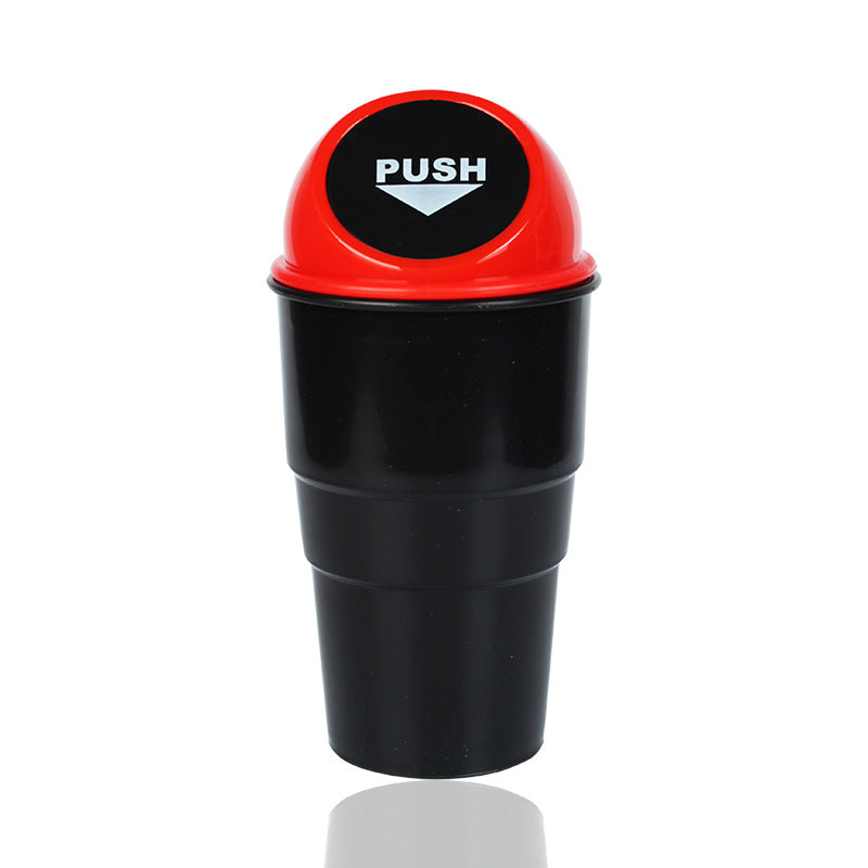 Automotive Cup Holder Garbage Can - Small Mini Car Trash Bin, Car Accessories, 2 Pack - Delicate Leather