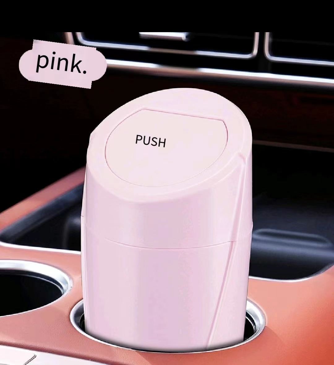 Cross-Border New Car Trash Can Multi-Purpose Vehicle Home Dual-Use Storage Bucket Ashtray - Delicate Leather