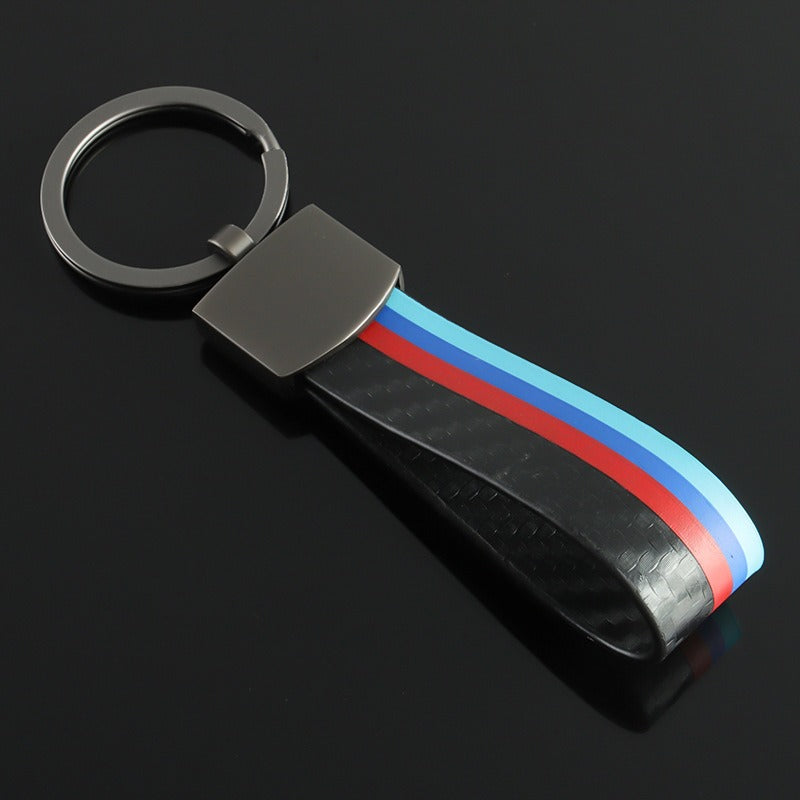 Sublimation Car Keychain with Logo - Custom Luxury PU Leather Key Holder Keyring - Delicate Leather