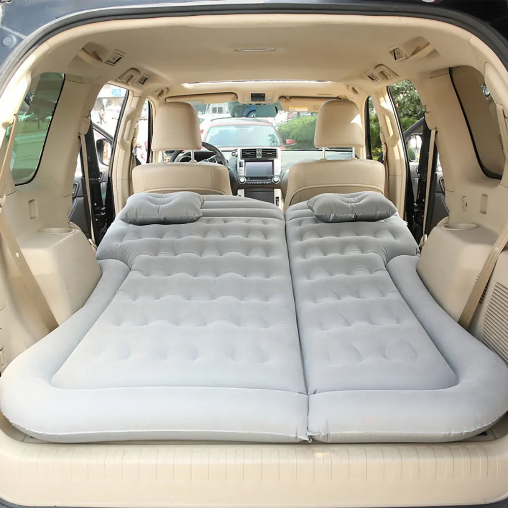 Car Iatable Bed SUV Car Mattress Rear Row Car Travel Sleeping Pad Off-road Air Bed Camping Mat Air Mattress Auto Accessories - Delicate Leather