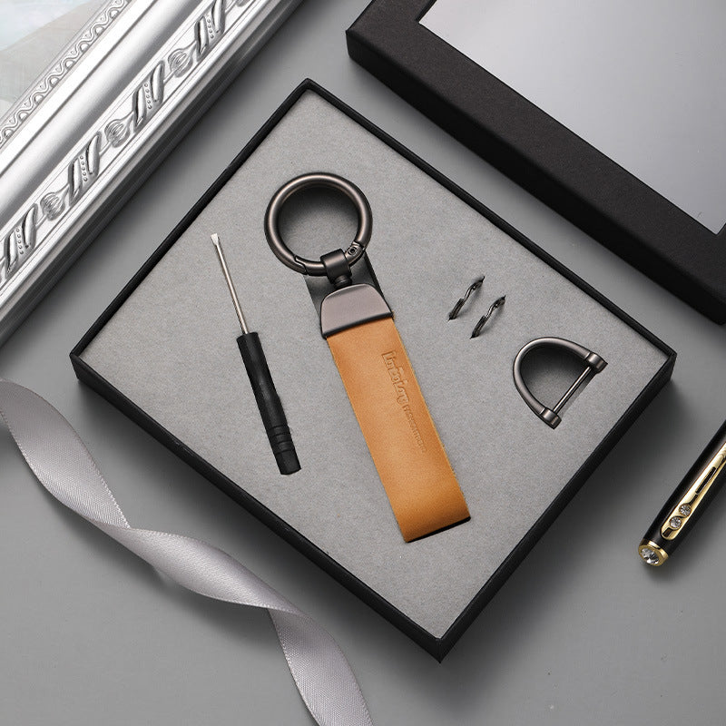 High Quality Colorful Blank Keychain - Customizable PU Leather Car Key Ring