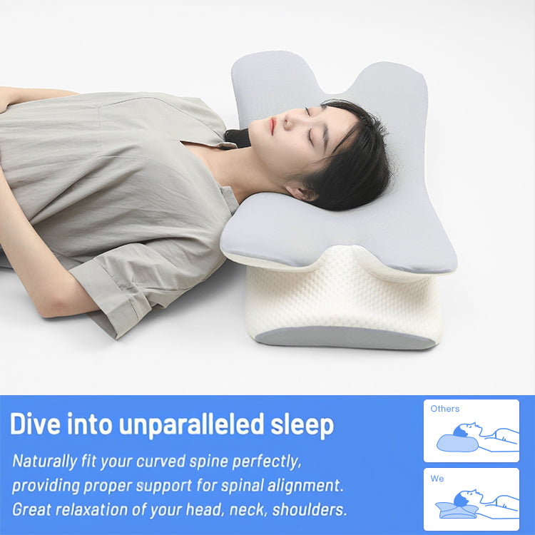 100% Polyester Ergonomic Orthopedic Neck Support Cervical Pillow