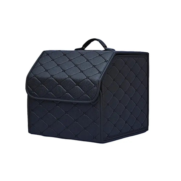 Personalized Car Trunk Storage Box, a Multi-functional Folding Gift Box Featuring Custom Printed Logos - Delicate Leather