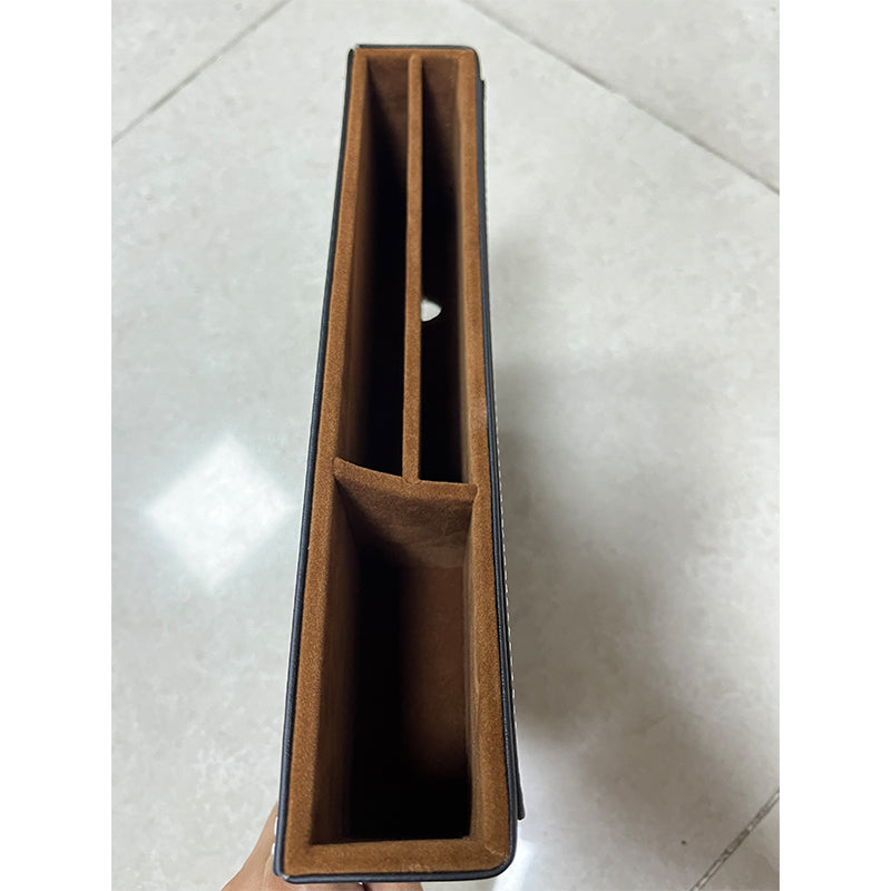 Car Seat Gap Filler Organizer, Custom For All Cars, Car Seat Clip Organizer - Seam Storage Box & Multi-functional Interior Storage Bag Seat Side Organizer - Delicate Leather