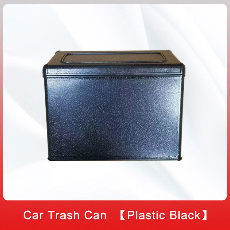 Car Trash Bin Waterproof Portable Garbage Can with Lid, Fit with all car, Mini Car Accessories with Lid and Trash Bag, Cute Car Organizer Bin, Small Garbage Can for Storage and Organization - Delicate Leather