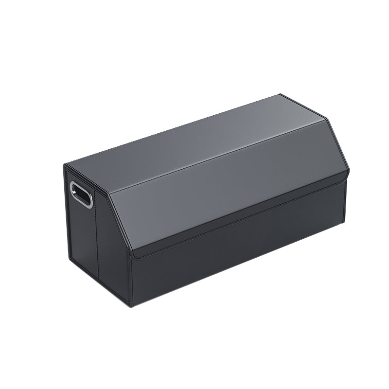 PVC Leather Foldable Universal Storage Box - Collapsible Folding Compartments Car Trunk Organizer - Delicate Leather