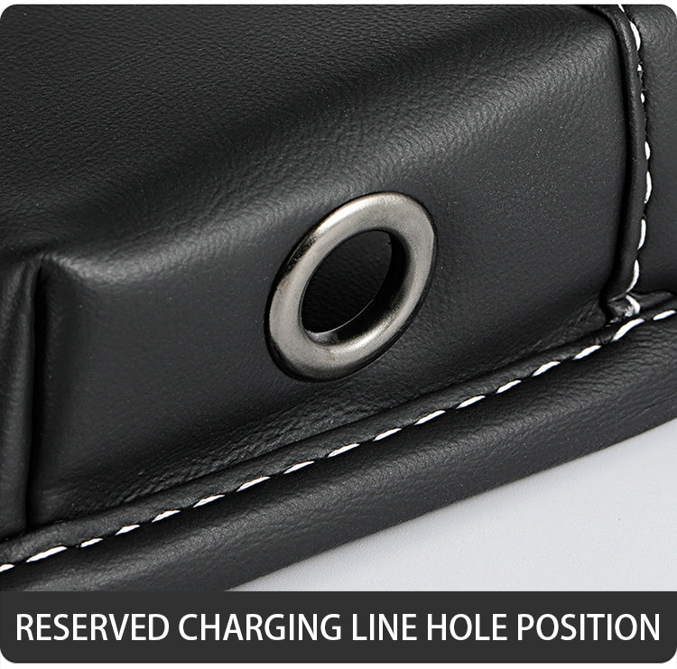 Car Seat Gap Filler Organizer, Custom For All Cars, Car Back Seat Cushion Organizer - Car Seat Gap Filler and Storage Box, Automotive Car Seat Gap Filler Organizer - Delicate Leather